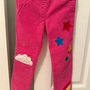 Boden Bright Pink Starry Kids Pants